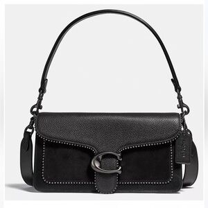 EEUC Coach Tabby Leather Shoulder Bag 26 with Beadchain